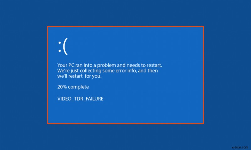 แก้ไขข้อผิดพลาด MSDN Bugcheck Video TDR ใน Windows 10