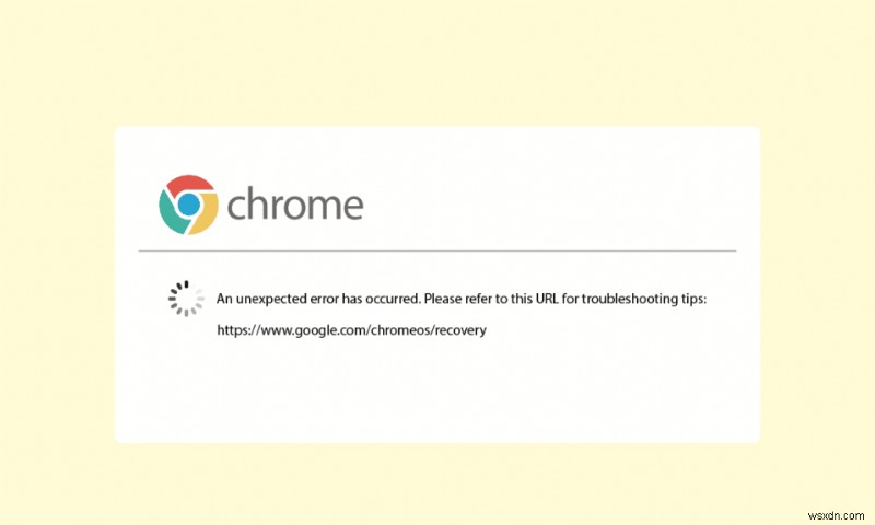 แก้ไขข้อผิดพลาดที่ไม่คาดคิดทำให้การกู้คืน Chrome OS เกิดขึ้น 