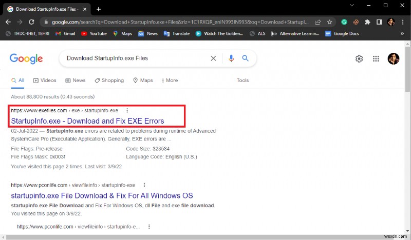 แก้ไขข้อผิดพลาดระบบ Startupinfo exe ใน Windows 10 