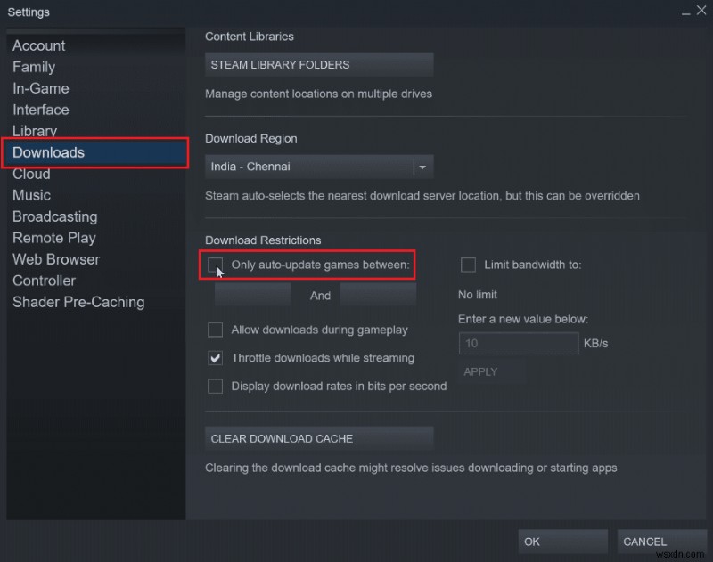 วิธีทำให้ Steam ปิดการใช้งานการอัปเดตอัตโนมัติ 