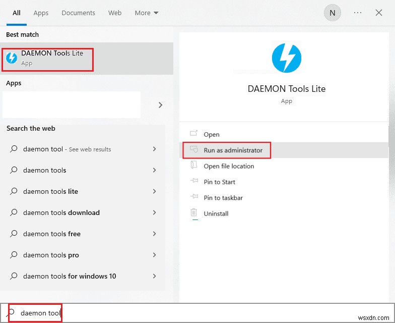 แก้ไข Daemon Tools ไม่สามารถเข้าถึงไฟล์รูปภาพMDF 