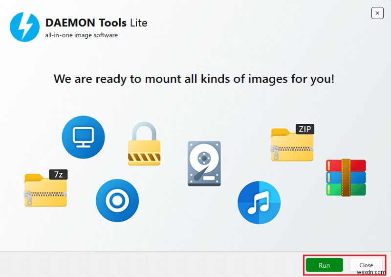 แก้ไข Daemon Tools ไม่สามารถเข้าถึงไฟล์รูปภาพMDF 