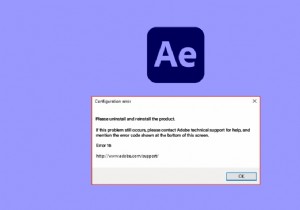 แก้ไขข้อผิดพลาด Adobe After Effects 16 ใน Windows 10 