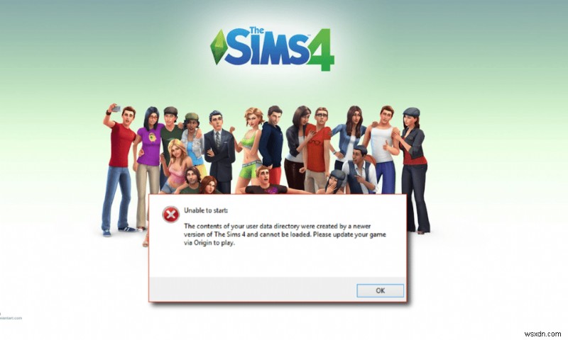 5 วิธีในการแก้ไข Sims 4 ไม่สามารถเริ่มเนื้อหาของข้อมูลผู้ใช้ของคุณ 