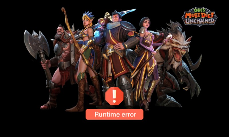 แก้ไข Orcs Must Die Unchained Runtime Error