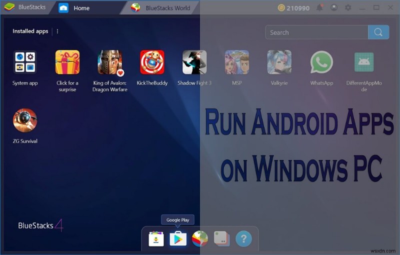 เรียกใช้แอป Android บนพีซีที่ใช้ Windows [คำแนะนำ]