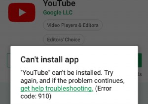 Fix Can t install app Error Code 910 on Google Play Store