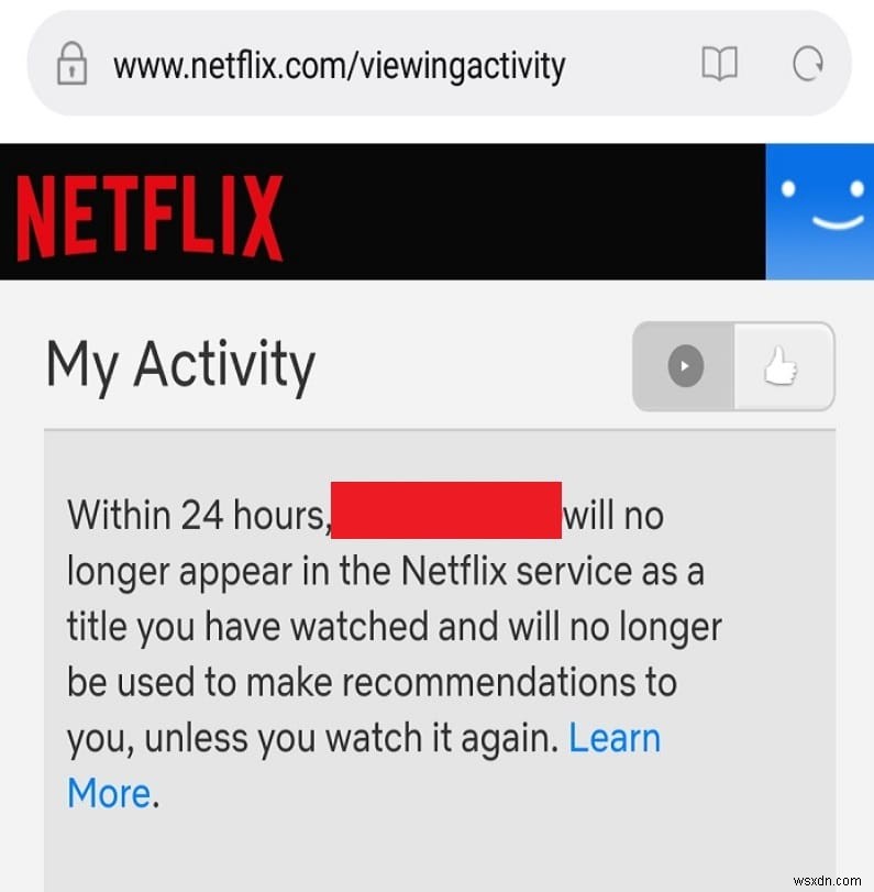 วิธีการลบรายการจากการรับชมบน Netflix ต่อ?