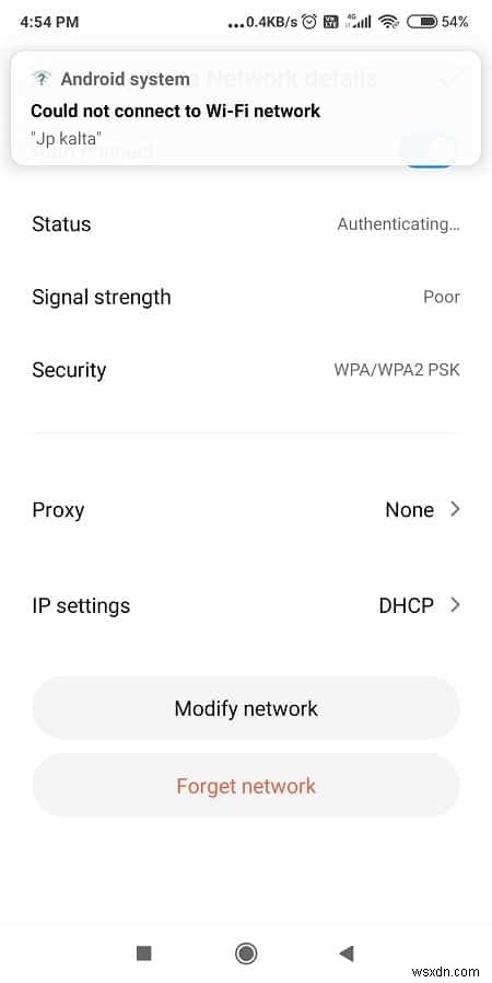 แก้ไขปัญหาการเชื่อมต่อ Android Wi-Fi