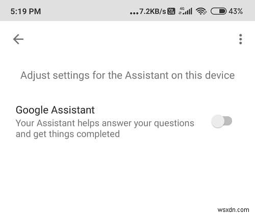 วิธีปิด Google Assistant บนอุปกรณ์ Android