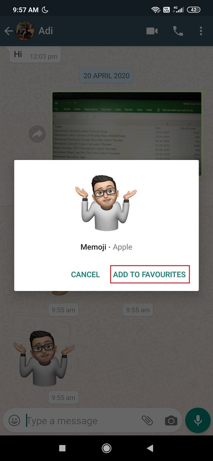 วิธีใช้สติกเกอร์ Memoji บน WhatsApp สำหรับ Android