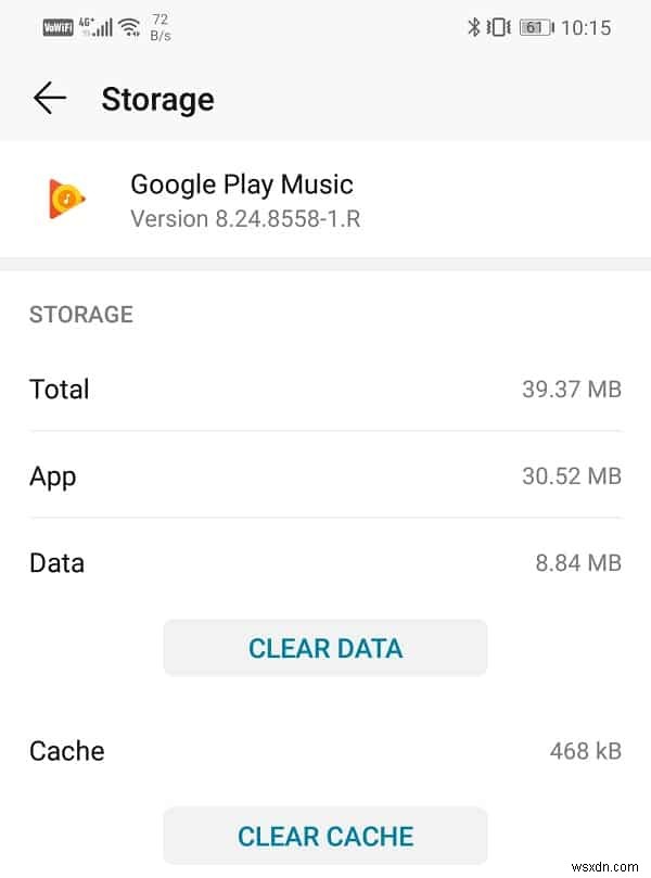 แก้ไข Google Play Music หยุดทำงาน