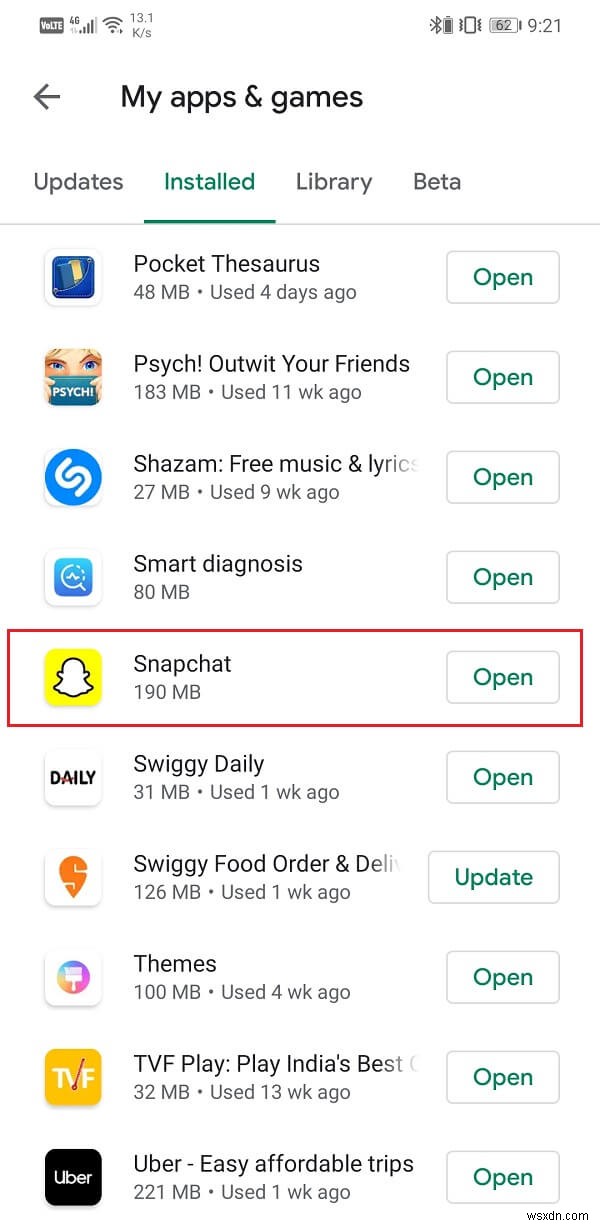 แก้ไข Snapchat ล่าช้าหรือปัญหาการหยุดทำงานบน Android