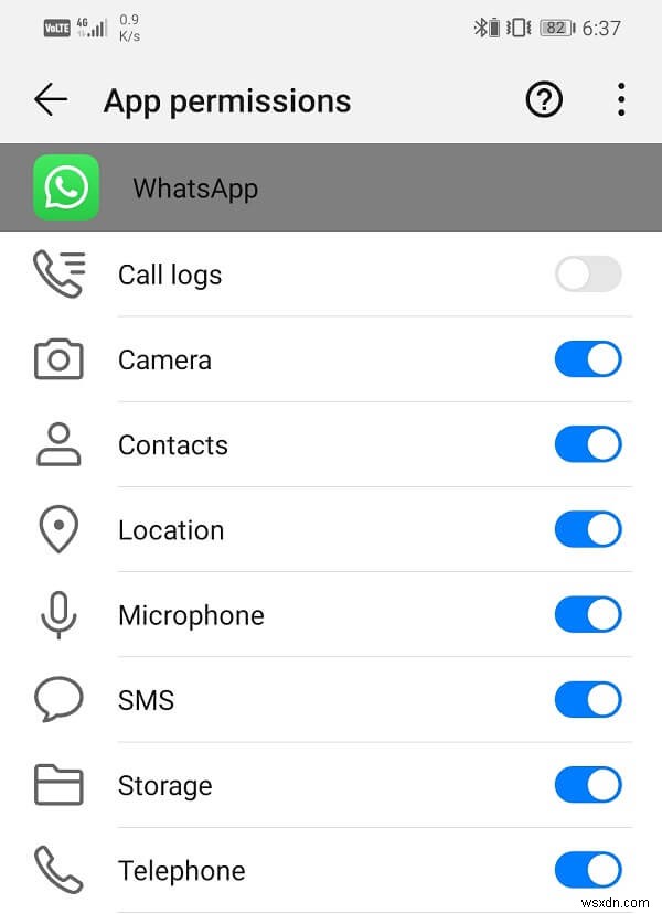 แก้ไขการโทร WhatsApp ไม่ดังบน Android