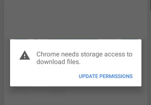 แก้ไขข้อผิดพลาดในการเข้าถึงพื้นที่เก็บข้อมูลของ Chrome บน Android