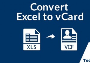 วิธีการแปลงไฟล์ Excel (.xls) เป็นไฟล์ vCard (.vcf)