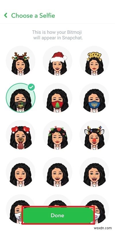 วิธีการเปลี่ยน Bitmoji Selfie บน Snapchat