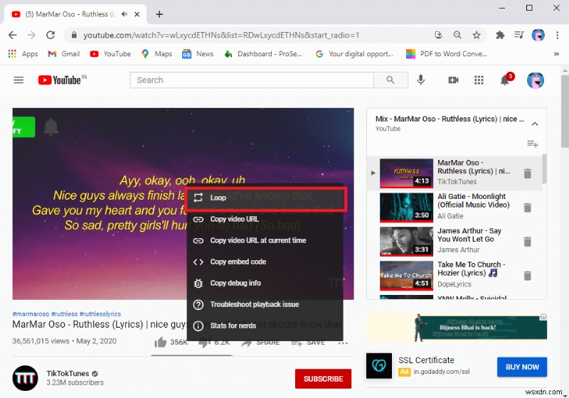 วิธีการวนซ้ำวิดีโอ YouTube บนมือถือหรือเดสก์ท็อป