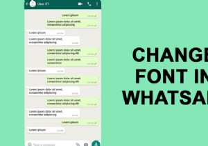 วิธีเปลี่ยนรูปแบบแบบอักษรใน WhatsApp