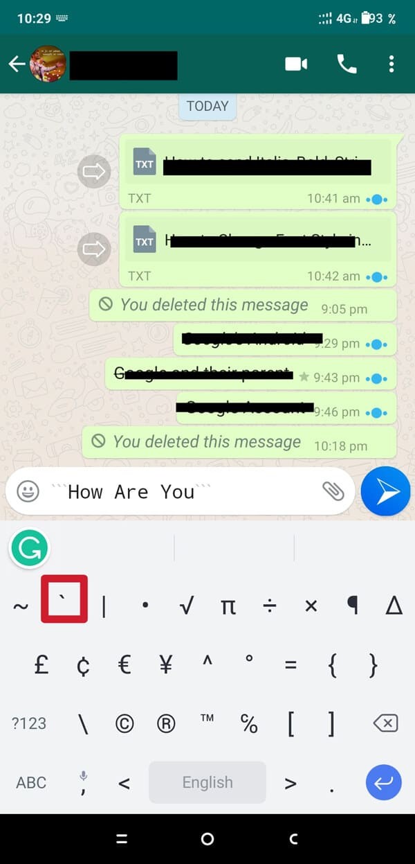 วิธีเปลี่ยนรูปแบบแบบอักษรใน WhatsApp
