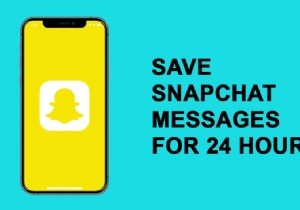 วิธีบันทึกข้อความ Snapchat ตลอด 24 ชั่วโมง