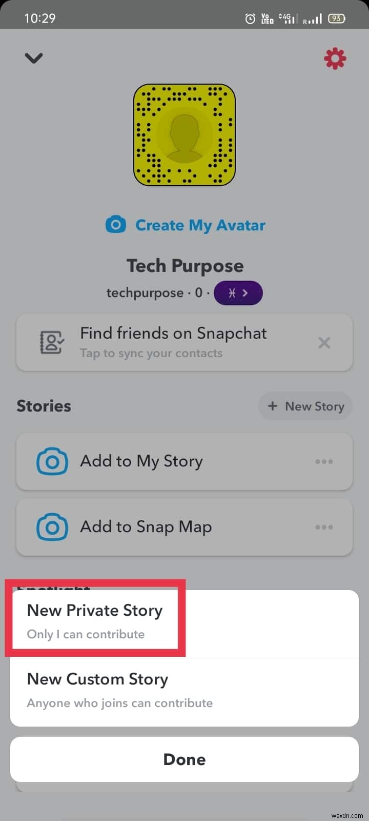 วิธีสร้างเรื่องราวส่วนตัวบน Snapchat สำหรับเพื่อนสนิท
