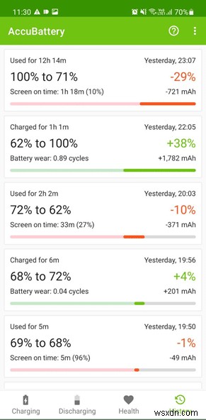 วิธีตรวจสอบความสมบูรณ์ของแบตเตอรี่บน Android