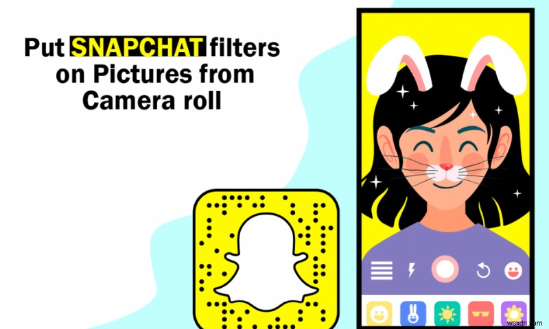 วิธีการใส่ฟิลเตอร์ Snapchat บนรูปภาพจากม้วนฟิล์ม