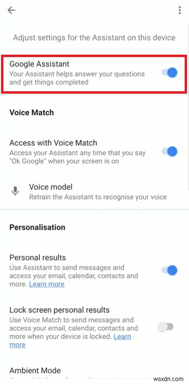 ฉันจะเปิดหรือปิด Google Assistant บน Android ได้อย่างไร