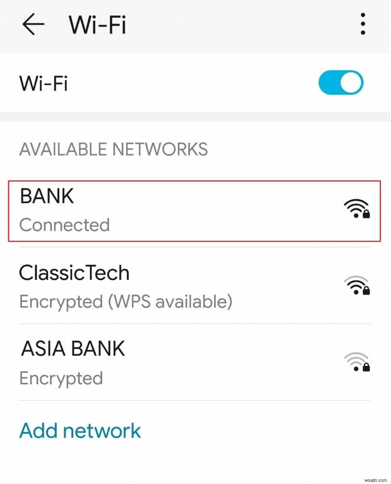 แก้ไข WiFi ทำให้ปิดโดยอัตโนมัติใน Android