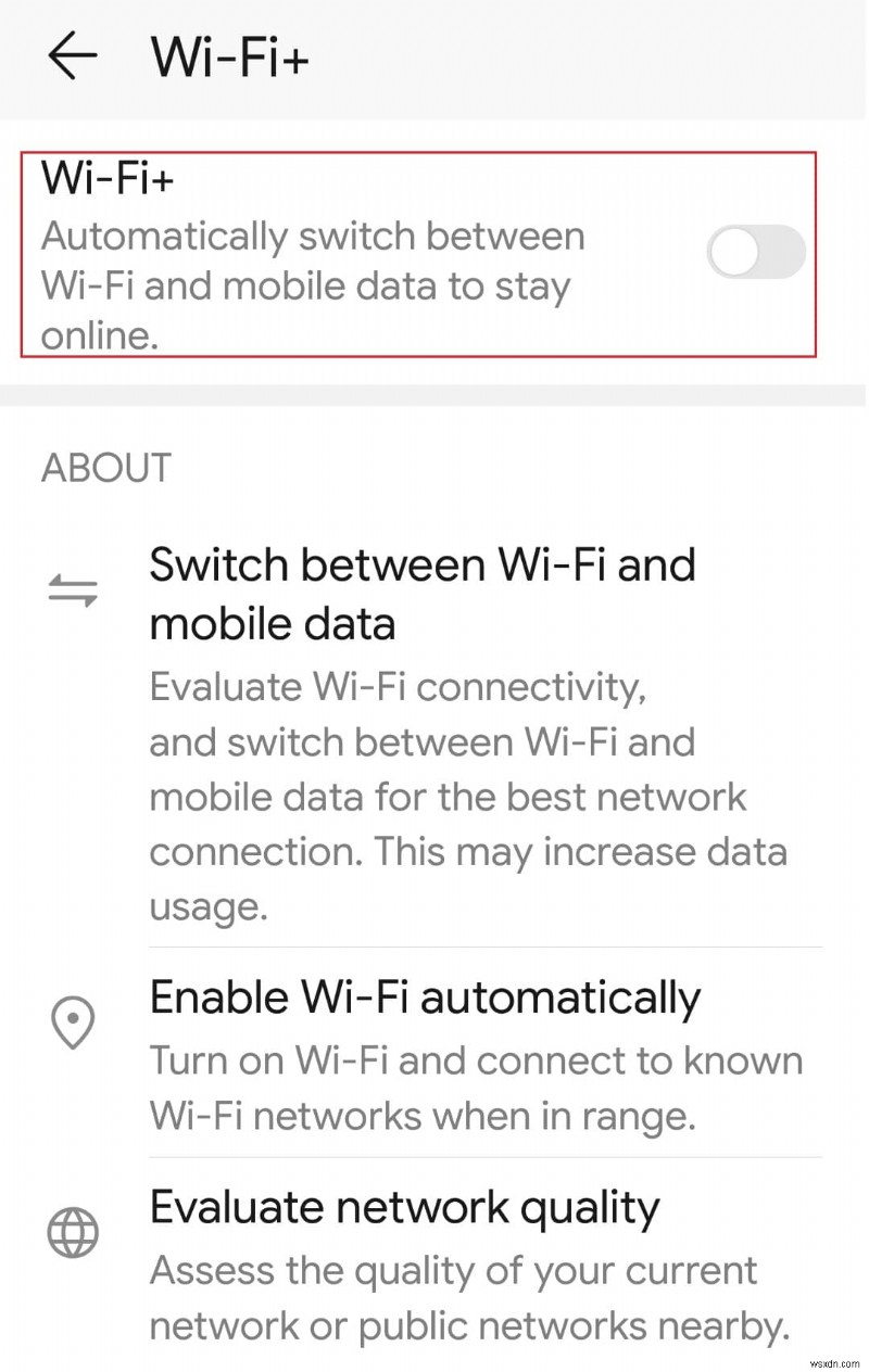แก้ไข WiFi ทำให้ปิดโดยอัตโนมัติใน Android