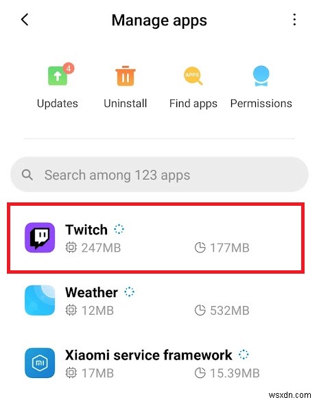 แก้ไขแอป Twitch ไม่ทำงานบน Android