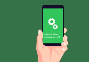 แก้ไข Android กำลังเริ่มเพิ่มประสิทธิภาพแอป 1 จาก 1