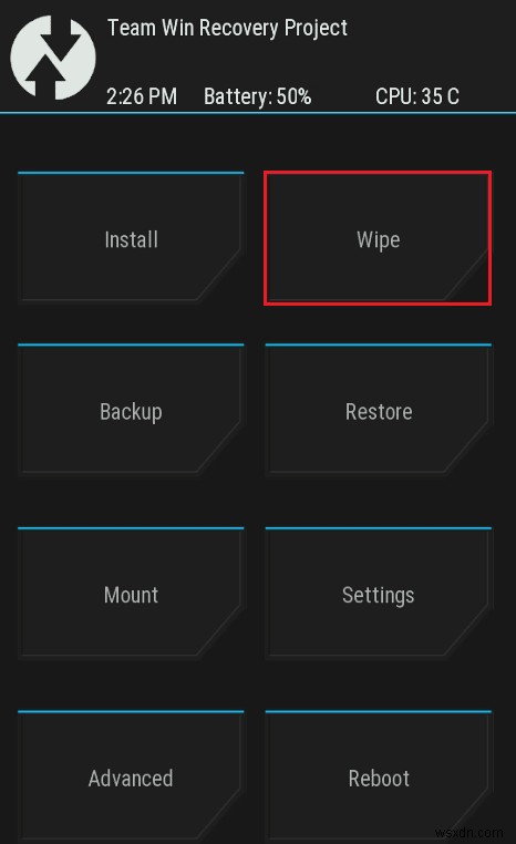 แก้ไข Unable to Mount Storage TWRP บน Android 