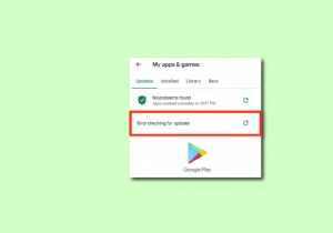 แก้ไขข้อผิดพลาด Google Play Store ในการตรวจสอบการอัปเดต