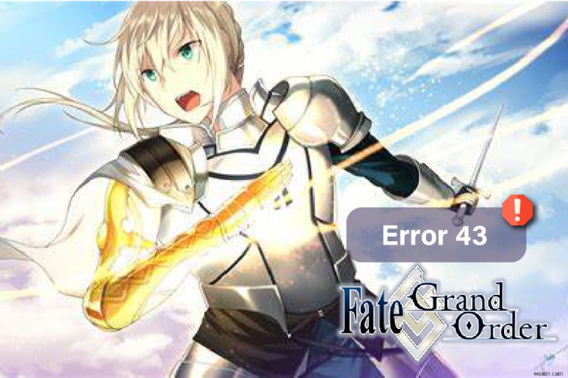 แก้ไขข้อผิดพลาด Fate Grand Order 43 บน Android