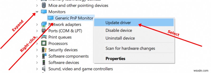 จอภาพ PNP ทั่วไป – วิธีแก้ไขไดรเวอร์อุปกรณ์พีซี Windows 10 