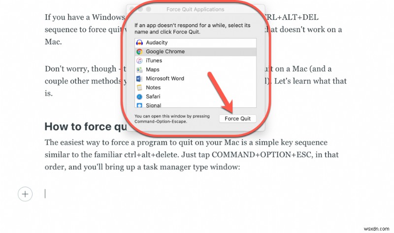 ควบคุม Alt Delete บน Mac - วิธีเปิดตัวจัดการงานบน Macbook 