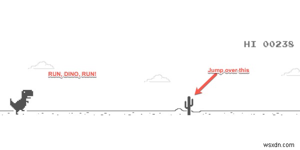 วิธีเล่นเกมไดโนเสาร์ Google Chrome ไม่มีอินเทอร์เน็ต - ทั้งออนไลน์และออฟไลน์ 