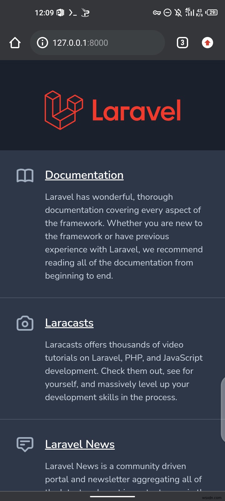 วิธีตั้งค่า Laravel 8 บนโทรศัพท์ Android ของคุณ 