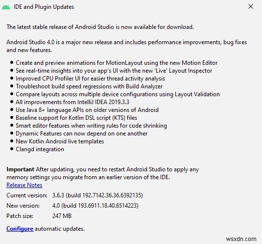 Android Studio 4.0 – คำอธิบายการอัปเดตที่น่าตื่นเต้นที่สุด