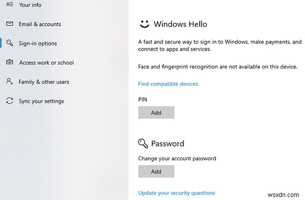 วิธีปิดรหัสผ่านใน Windows 10