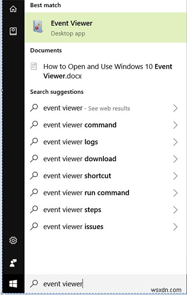 วิธีการเปิดและใช้งาน Windows 10 Event Viewer
