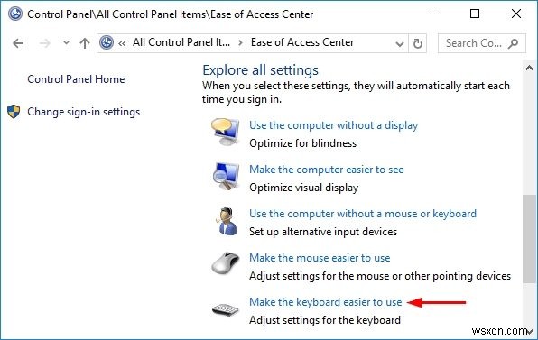 วิธีปิดปุ่ม Sticky/Filter (กล่องโต้ตอบป๊อปอัป) อย่างถาวรใน Windows 10