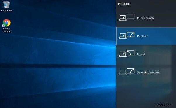 วิธีการฉายหน้าจอ Windows 10 ของคุณไปยังทีวีหรือโปรเจ็กเตอร์อื่น
