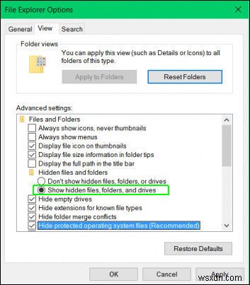 2 วิธียอดนิยมในการแสดงไฟล์ที่ซ่อนอยู่ของ Windows 10