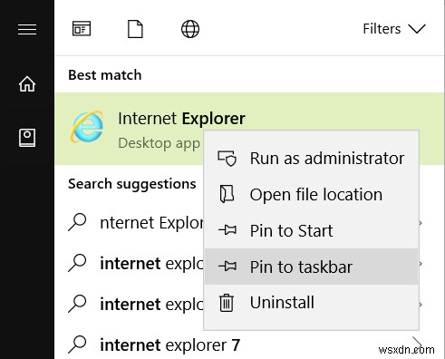 วิธีค้นหาและเปิดใช้ Internet Explorer 11 บน Windows 10