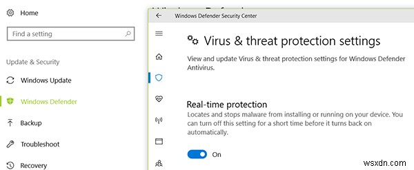 สามวิธีในการปิด Windows Defender ใน Windows 10