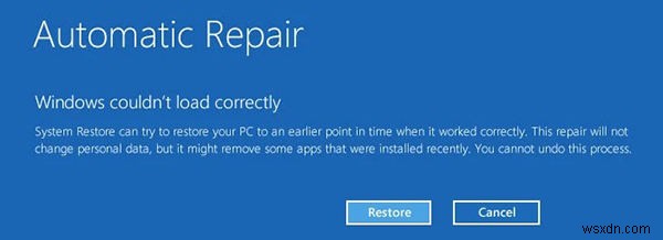 [แก้ไข] การซ่อมแซมการเริ่มต้น Windows 10 ไม่ทำงาน