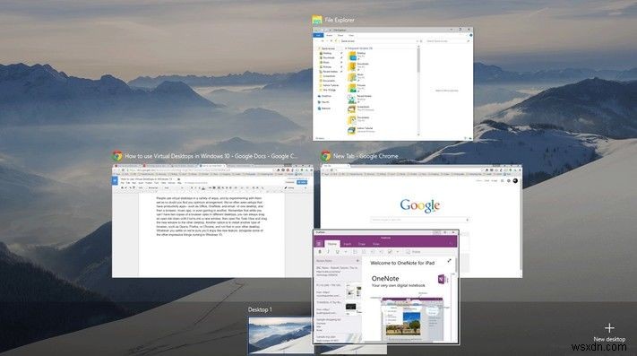 วิธีการเพิ่มเดสก์ท็อปเสมือนใน Windows 10